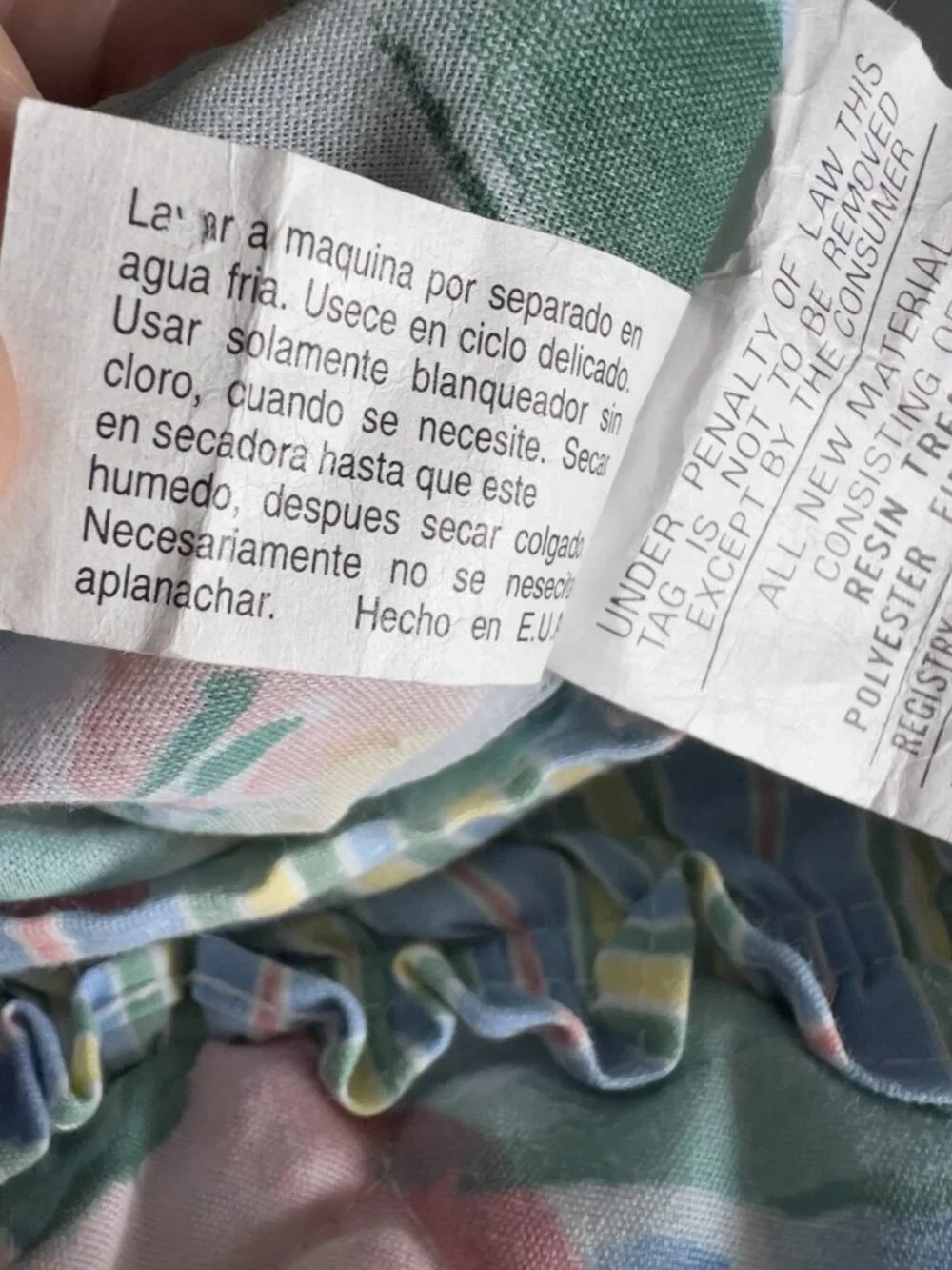 RUFFLED Pillow Sham PR Quilted Floral Stripe Ruffle Y2K Regency Home Fashion USA